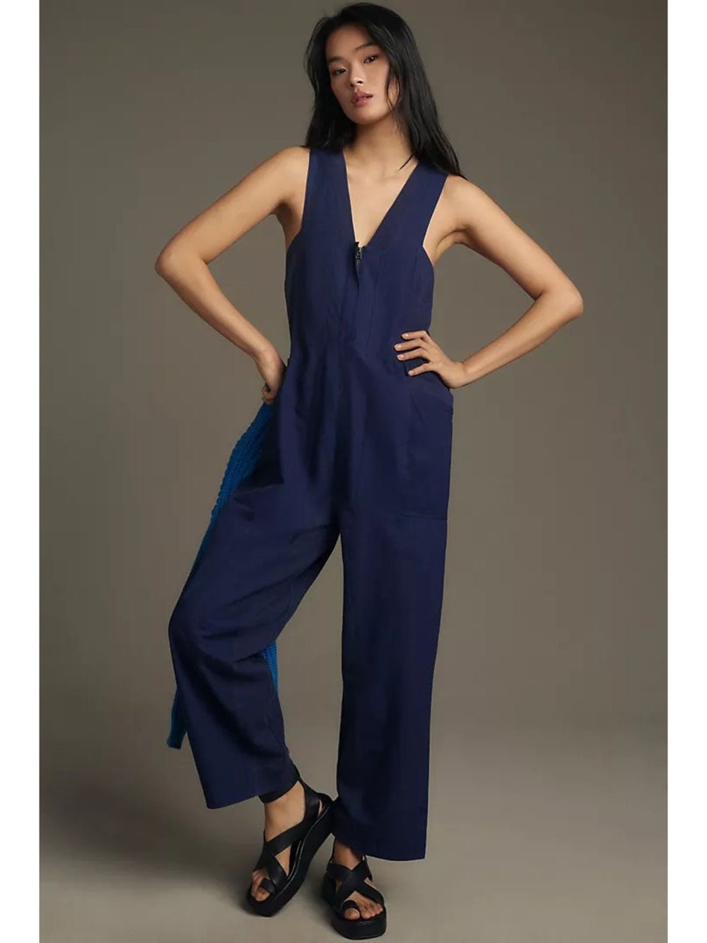 Daily Practice by Anthropologie Zip-Front Jumpsuit